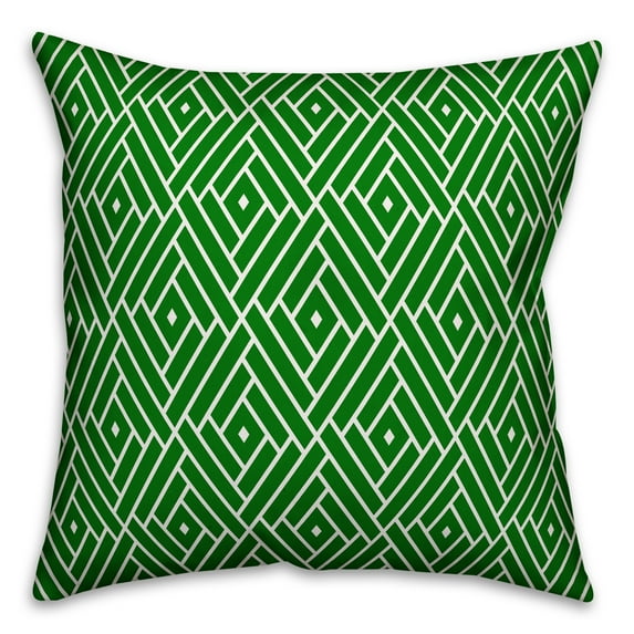 Creative Products All Are Welcome Black and White 18x18 Indoor / Outdoor Pillow