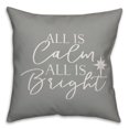 thumbnail image 1 of Creative Products All Is Calm And All Is Bright 16x16 Spun Poly Pillow, 1 of 3