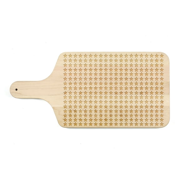 Creative Products All Over Stars 17 x 8 Maple Paddle Cutting Board