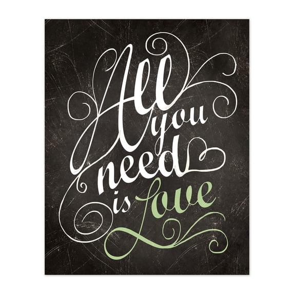 Creative Products All You Need Love 8x10 Canvas Wall Art
