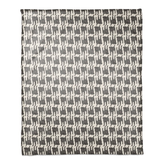 Creative Products All the Black Labs 60 x 80 Coral Fleece Blanket
