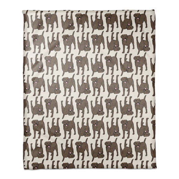 Creative Products All the Chocolate Labs 30 x 40 Coral Fleece Blanket