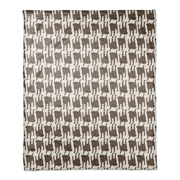 Creative Products All the Chocolate Labs 50 x 60 Coral Fleece Blanket