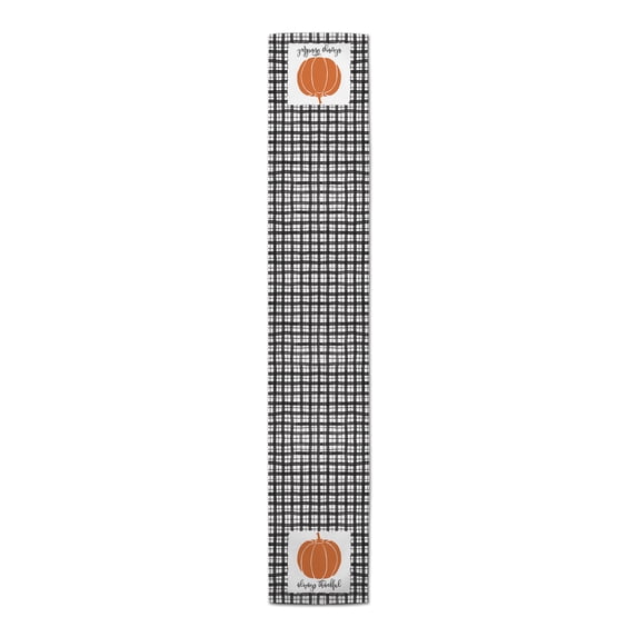 Creative Products Always Thankful 16x72 Poly Twill Table Runner