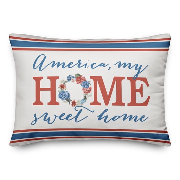 Creative Products America Home Sweet Home 14x20 Spun Poly Pillow