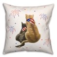 thumbnail image 1 of Creative Products American Cats 20 x 20 Spun Poly Pillow, 1 of 3