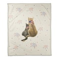 thumbnail image 1 of Creative Products American Cats 50 x 60 Coral Fleece Blanket, 1 of 3