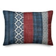 thumbnail image 1 of Creative Products American Patterned Stripes 14x20 Spun Poly Pillow, 1 of 3