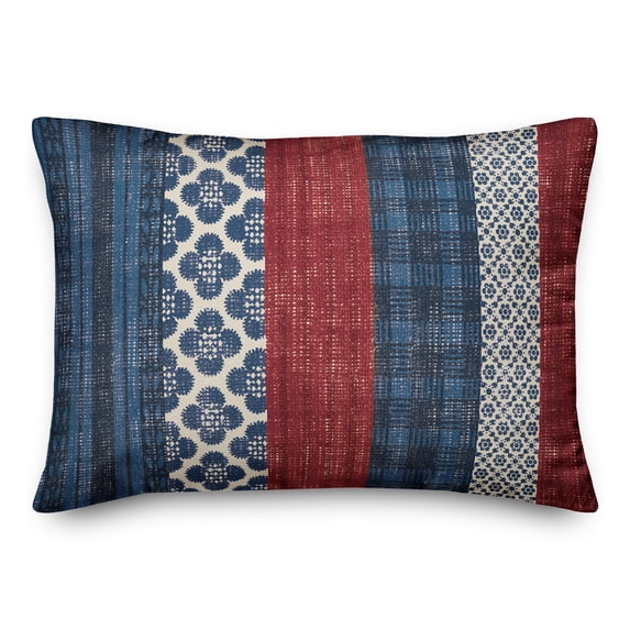 Creative Products American Patterned Stripes 14x20 Spun Poly Pillow