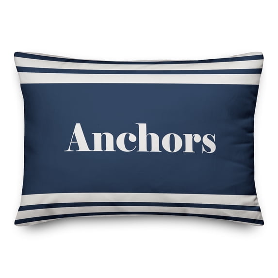 Creative Products Anchors Aweigh Double Sided 14x20 Spun Poly Pillow