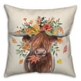 thumbnail image 1 of Creative Products Autumn Cow 20 x 20 Spun Poly Pillow, 1 of 2