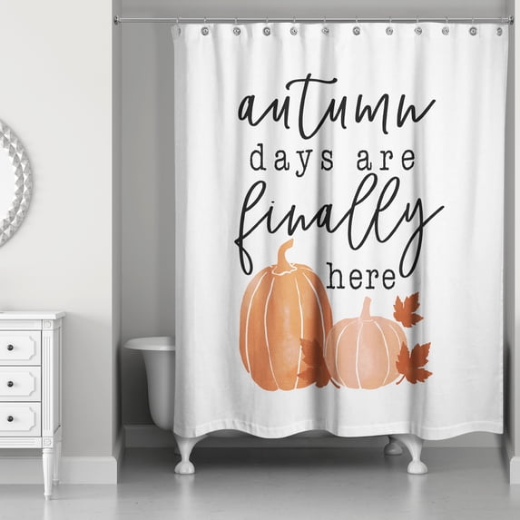 Creative Products Autumn Days Are Finally Here 71x74 Shower Curtain