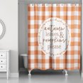 thumbnail image 1 of Creative Products Autumn Leaves and Pumpkins Please 71x74 Shower Curtain, 1 of 2