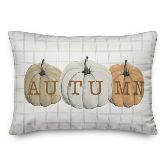 Creative Products Autumn Pumpkins 20 x 14 Indoor / Outdoor Pillow