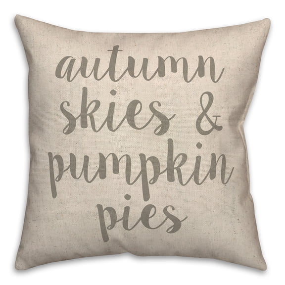 Creative Products Autumn Skies Pumpkin Pies 20 x 20 Spun Poly Pillow