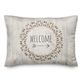 thumbnail image 1 of Creative Products Autumn Welcome Wreath 20 x 14 Spun Poly Pillow, 1 of 3