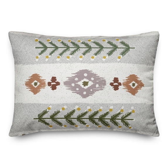 Creative Products Aztec Pattern White 14 x 20 Indoor / Outdoor Pillow