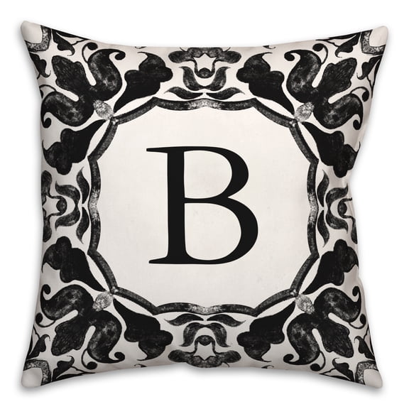Creative Products B Monogram 18x18 Indoor / Outdoor Pillow