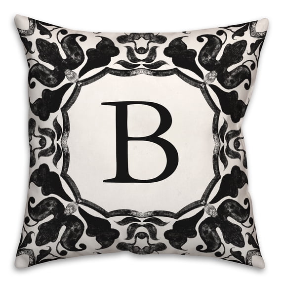 Creative Products B Monogram 18x18 Indoor / Outdoor Pillow