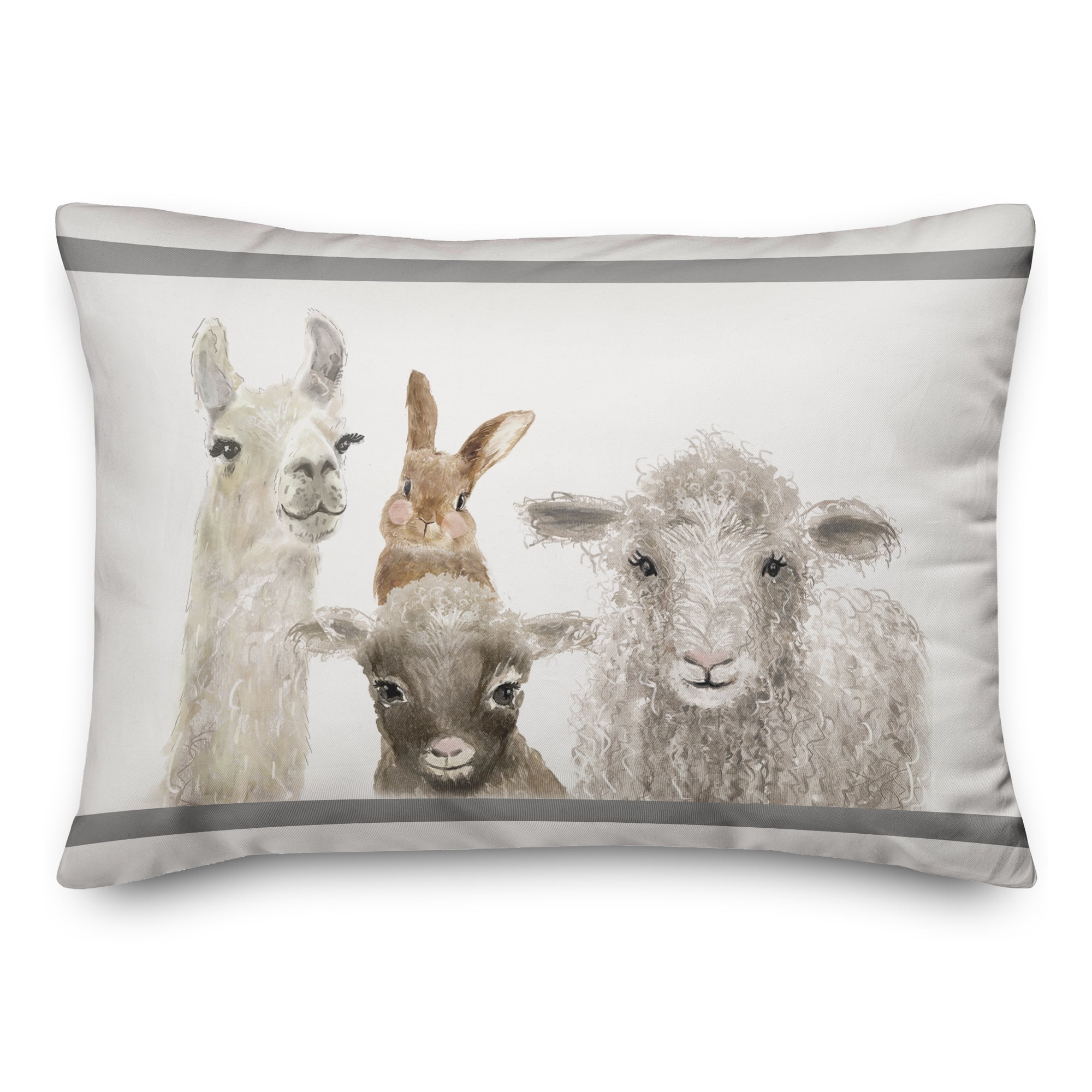 Creative Products Baby Barn Animals 20 x 14 Spun Poly Pillow
