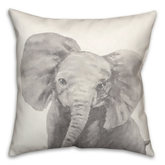 Creative Products Baby Elephant 18 x 18 Spun Poly Pillow