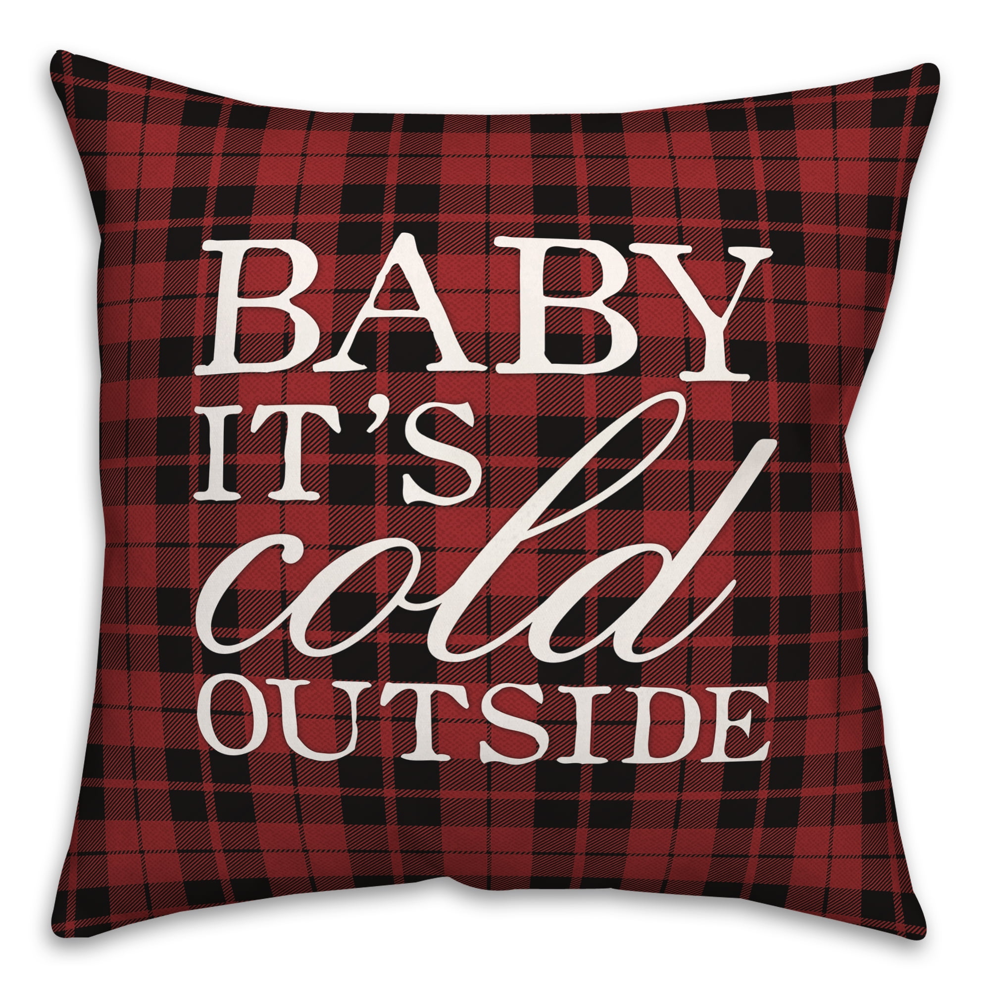 Creative Products Baby It's Cold Outside 16 x 16 Spun Poly Pillow