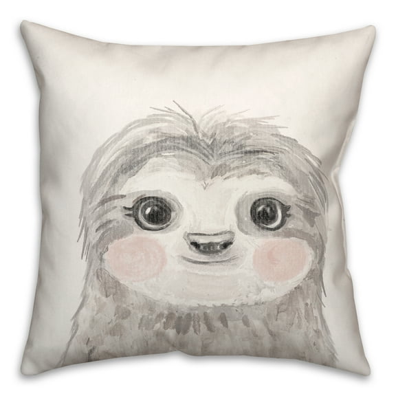Creative Products Baby Sloth 18 x 18 Spun Poly Pillow