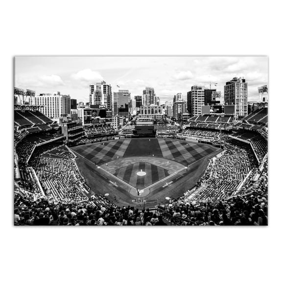 Creative Products Baseball Stadium Fisheye 20x30 Canvas Wall Art