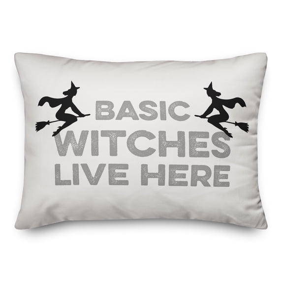 Creative Products Basic Witches Live Here 14x20 Spun Poly Pillow