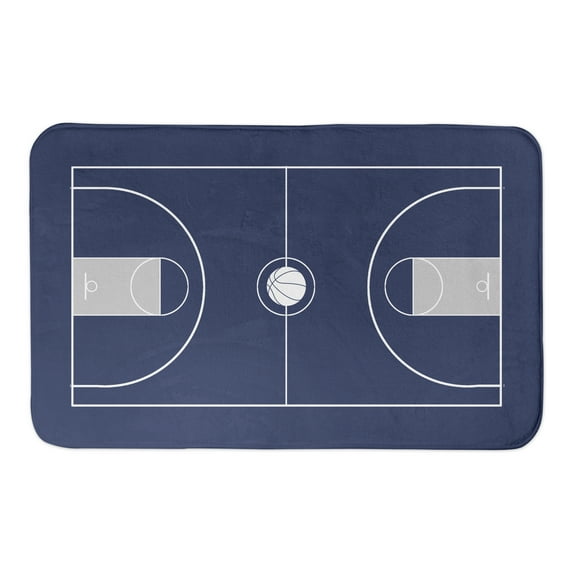 Creative Products Basketball Court 34x21 Bath Mat