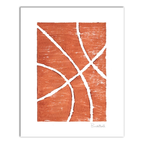 Creative Products Basketball Lines 16x20 Canvas Wall Art