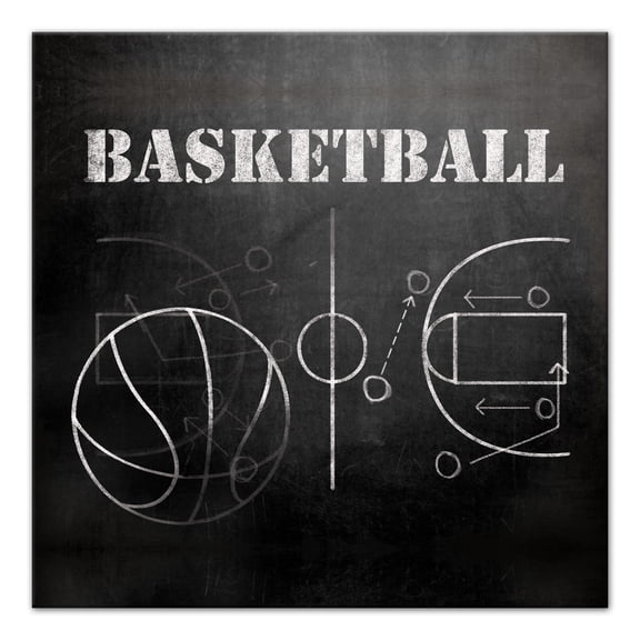 Creative Products Basketball Plays  20x20 Canvas Wall Art
