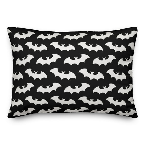 Creative Products Bat Pattern 14x20 Spun Poly Pillow