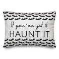 thumbnail image 1 of Creative Products Bat Pattern Border 20 x 14 Spun Poly Pillow, 1 of 3