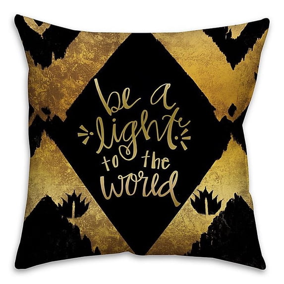 Creative Products Be A Golden Light Spun Polyester Throw Pillow - 16x16