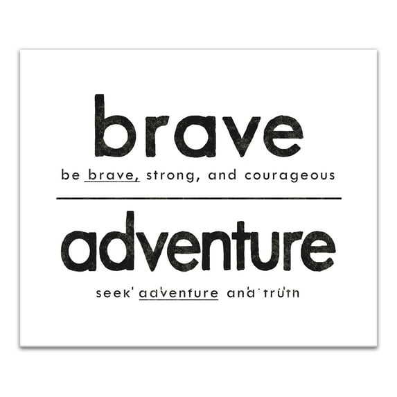 Creative Products Be Brave Seek Adventure 20x24 Canvas Wall Art