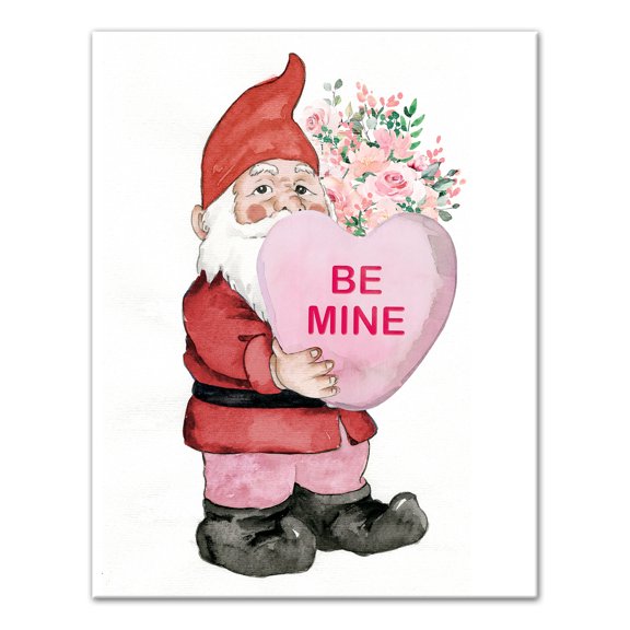 Creative Products Be Mine Gnome 11 x 14 Canvas Wall Art