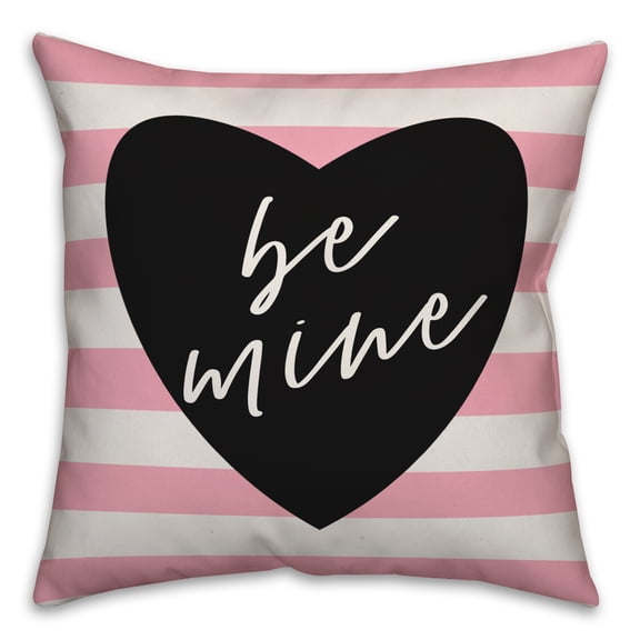 Creative Products Be Mine Stripe 16x16 Spun Poly Pillow