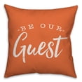 thumbnail image 1 of Creative Products Be Our Guest Orange 16x16 Indoor / Outdoor Pillow, 1 of 2