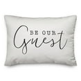 thumbnail image 1 of Creative Products Be Our Guest White and Black 14x20 Indoor / Outdoor Pillow, 1 of 2