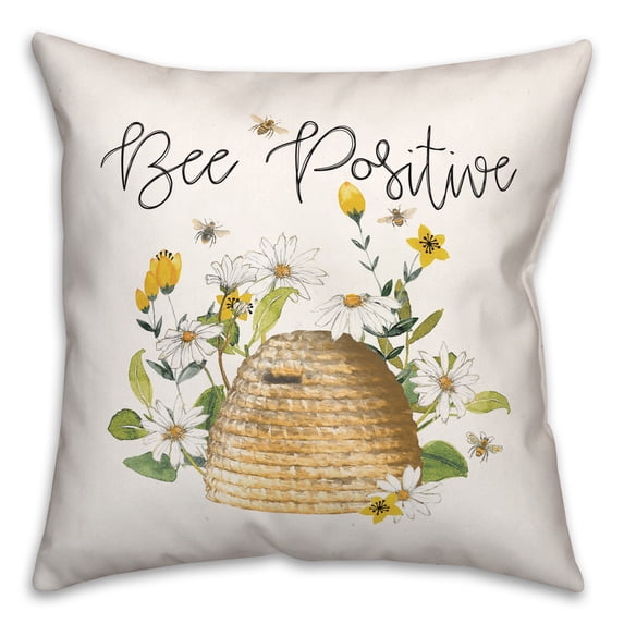 Creative Products Be Positive 18x18 Spun Poly Pillow