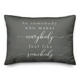 thumbnail image 1 of Creative Products Be Somebody 20 x 14 Spun Poly Pillow, 1 of 3