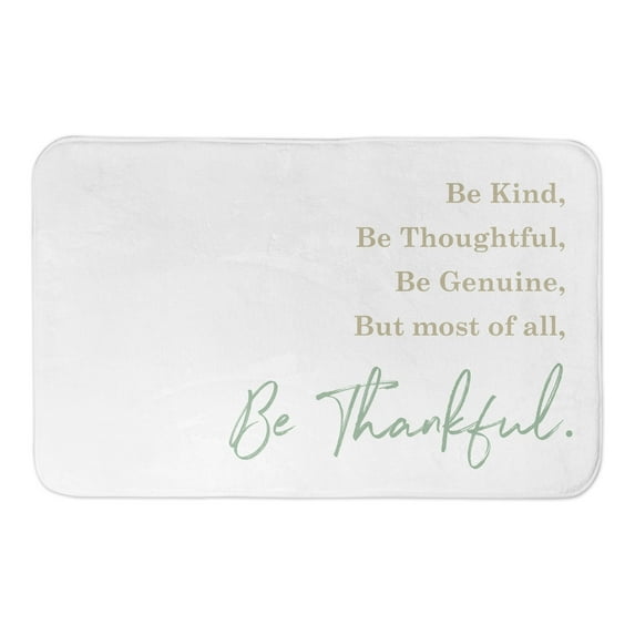 Creative Products Be Thankful 34x21 Bath Mat
