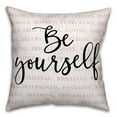 thumbnail image 1 of Creative Products Be Yourself 18x18 Throw Pillow, 1 of 1