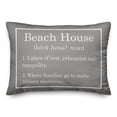 thumbnail image 1 of Creative Products Beach House Gray 14x20 Spun Poly Pillow, 1 of 3