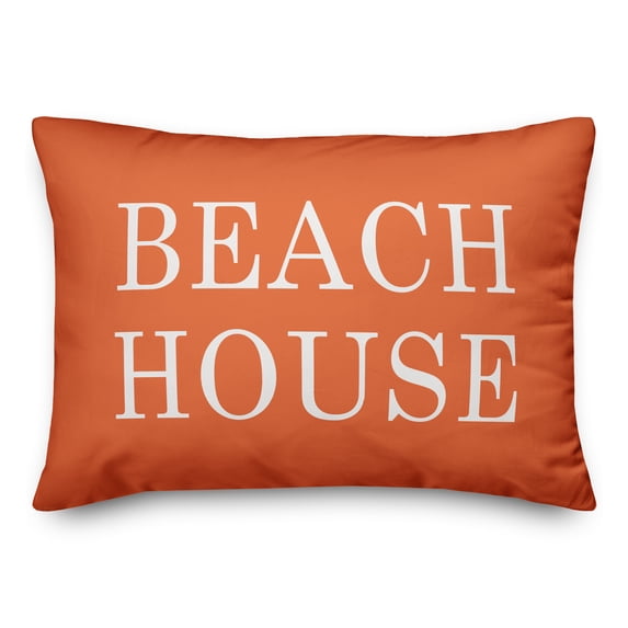 Creative Products Beach House Orange 14x20 Indoor / Outdoor Pillow
