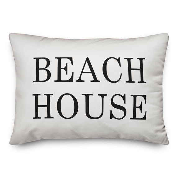 Creative Products Beach House White and Black 14x20 Indoor / Outdoor Pillow
