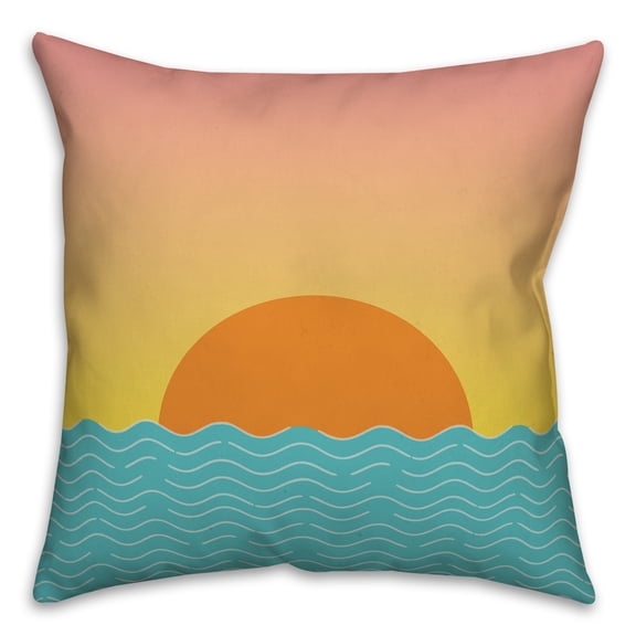 Creative Products Beach Sunset 16x16 Indoor / Outdoor Pillow