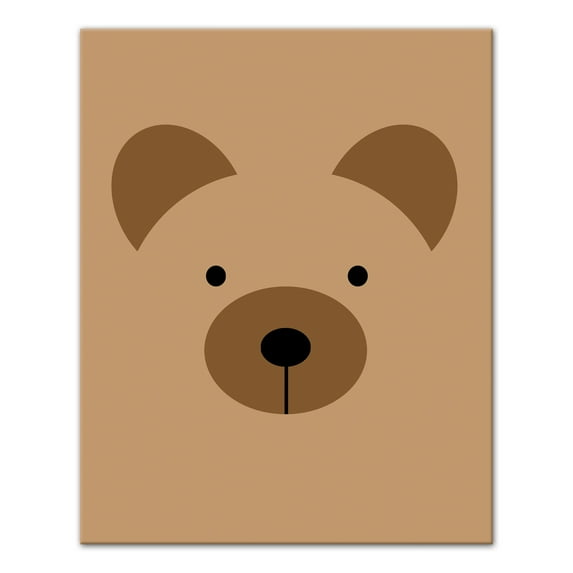 Creative Products Bear Face 16x20 Canvas Wall Art