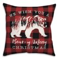 thumbnail image 1 of Creative Products Beary Merry Christmas 18x18 Spun Poly Pillow, 1 of 2